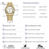 PAGANI DESIGN Men's Watches DD40 Gold White Luxury Automatic Watch Men Japan Movt Date Week Mechanical Watches For Men 2026 New