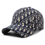 Korean Letter Baseball Cap – Unisex Retro Sun Hat