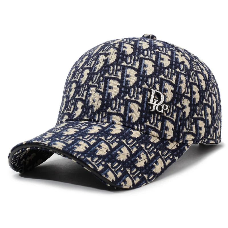 Korean Letter Baseball Cap – Unisex Retro Sun Hat