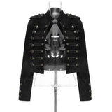 Split-Button Cropped Denim Jacket – Streetwear Jean Outerwear