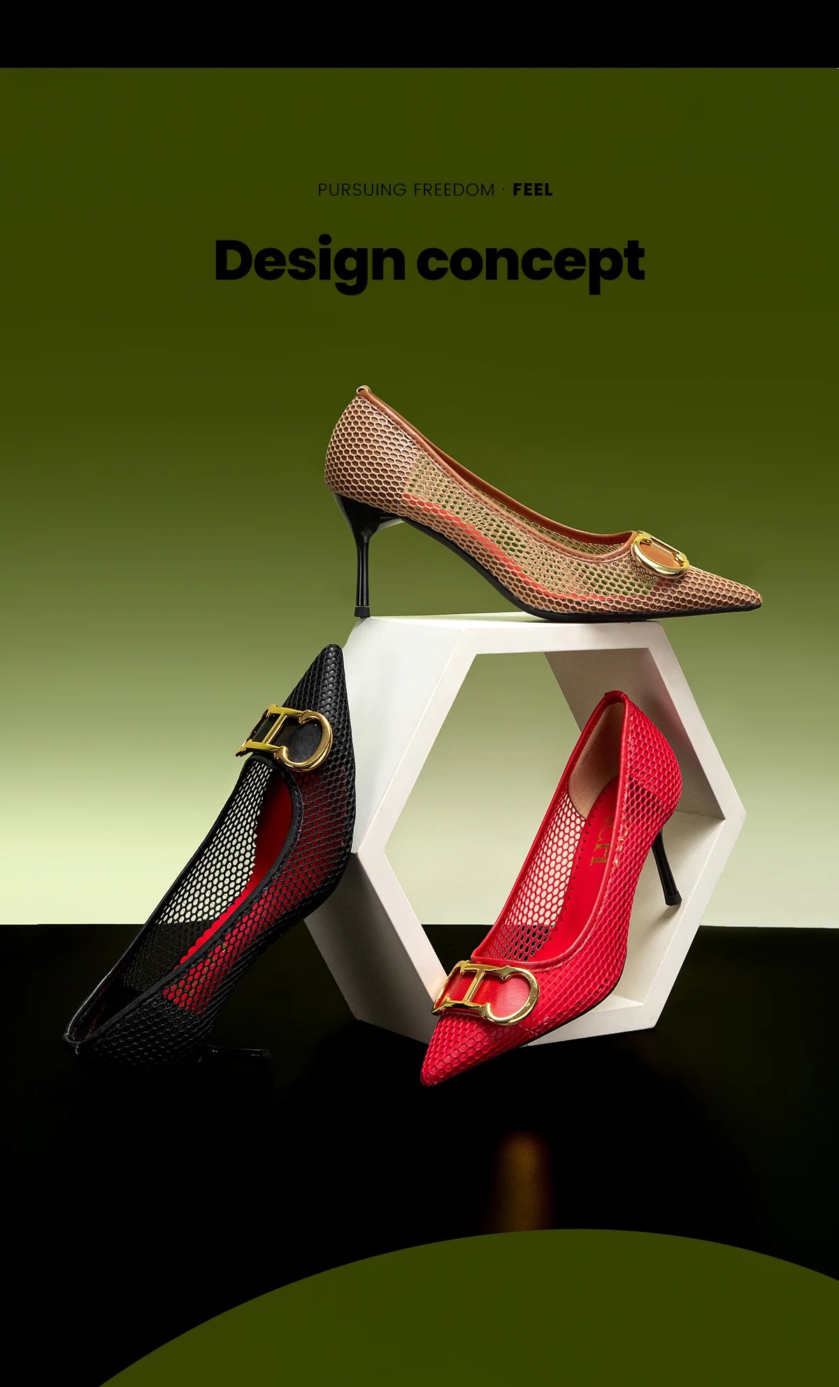 CHCH Women's High Heels 2025 Spring New Hollow Business Women's Shoes 7cm Red Evening Shoes