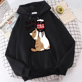 Cartoon Cat "Salary Increase" Hoodie