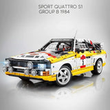 3887PCS Technical MOC 1:8 Racing Sport Retro Rally Car Building Blocks Classic Sportscar Model DIY Toys for Kid Adult Boys Gift