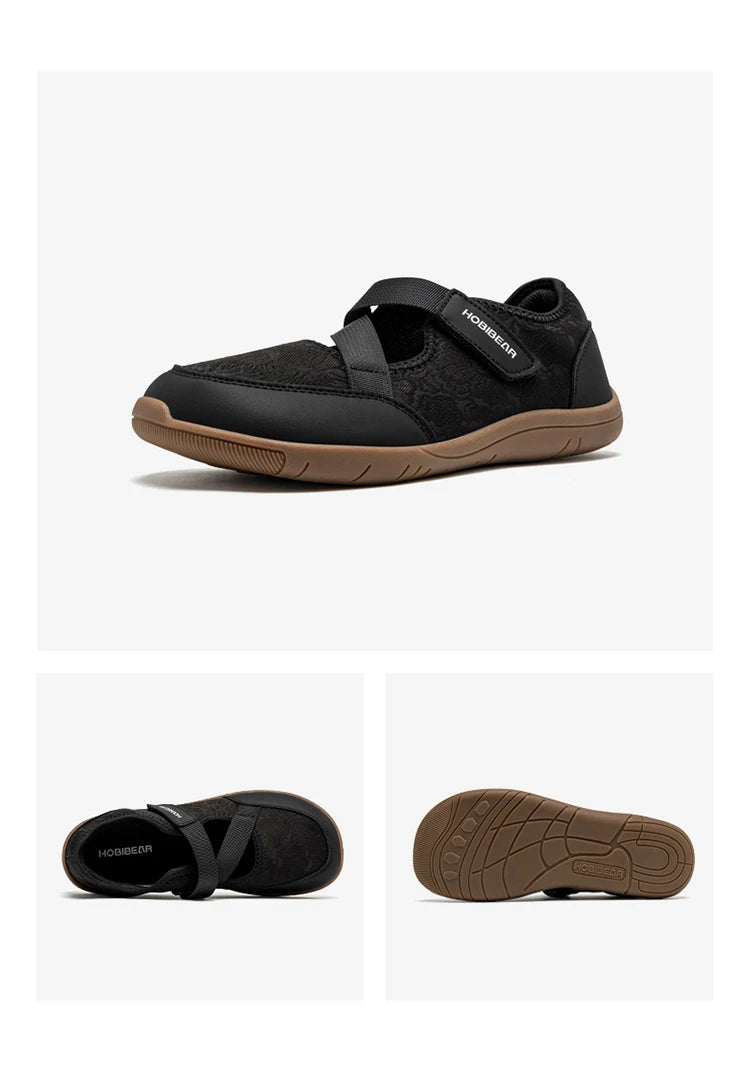 HOBIBEAR Wide-Toe Mary Jane Flats | Barefoot Ballet Shoes