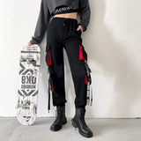 Women's High-Waist Cargo Jogger Pants