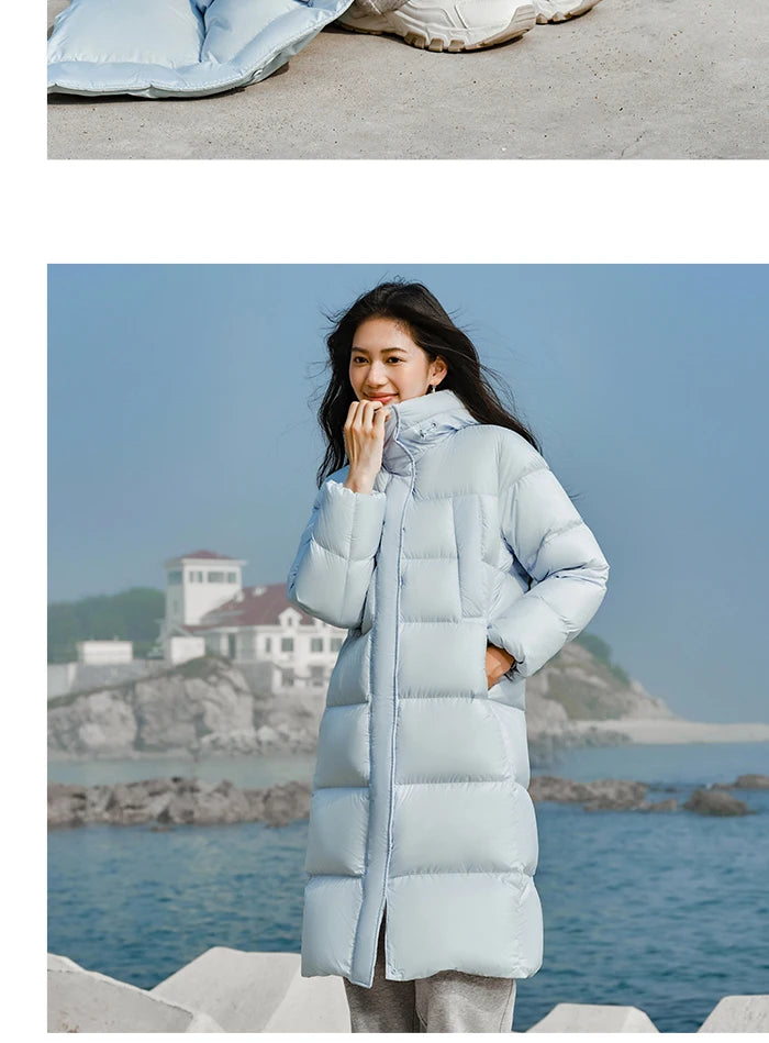 Women’s Longline Hooded Down Jacket