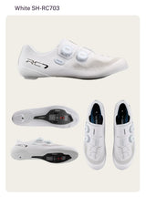 SHIMANO RC703 Road Cycling Shoes Carbon Sole SPD-SL Cleats Compatible Professional Road Bike Lock Shoes Men Women