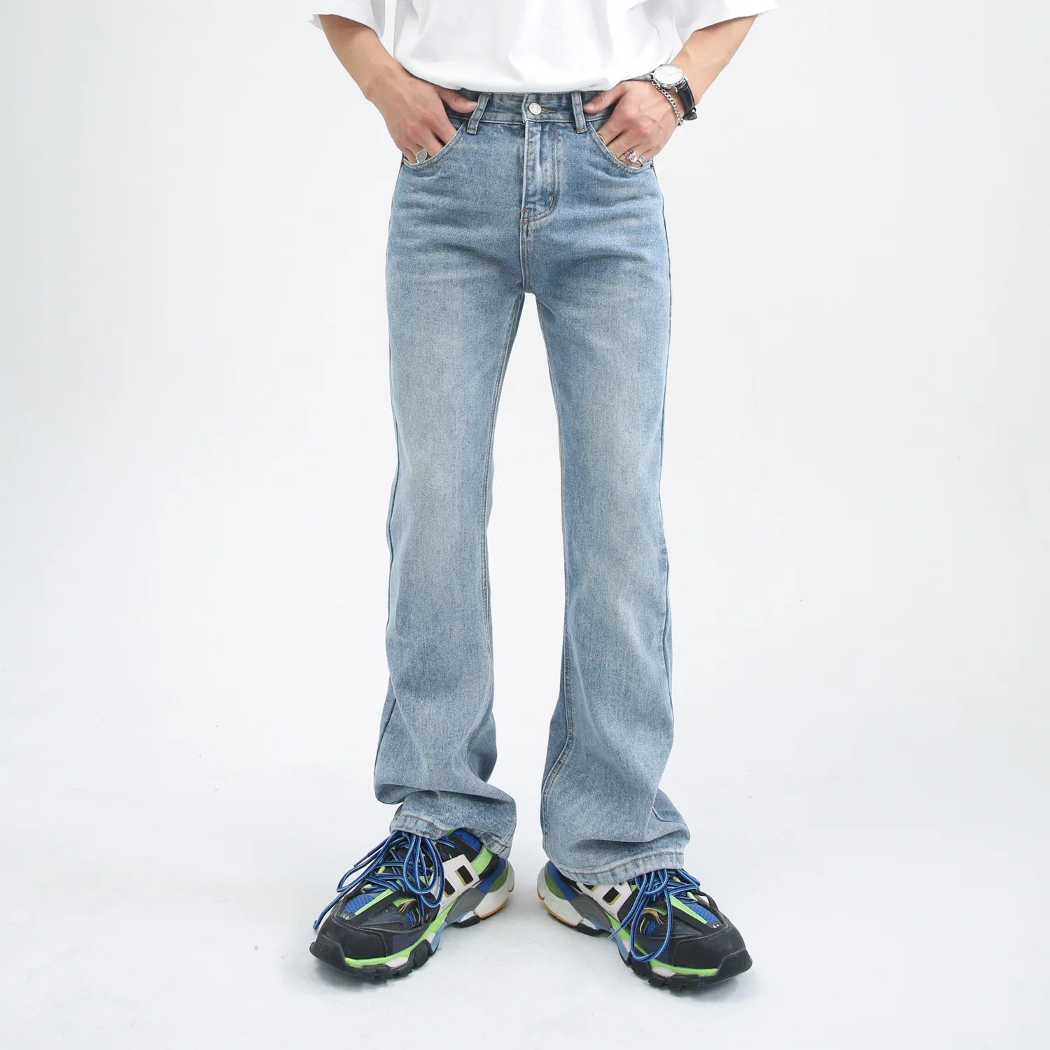 Men's Vintage Loose Denim Jeans | Streetwear Style