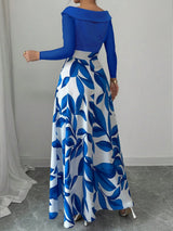 Floral Asymmetric Maxi Dress