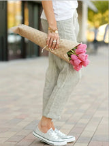 Women's Cotton Drawstring Ankle Pants