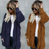 Reversible Fleece Longline Cardigan