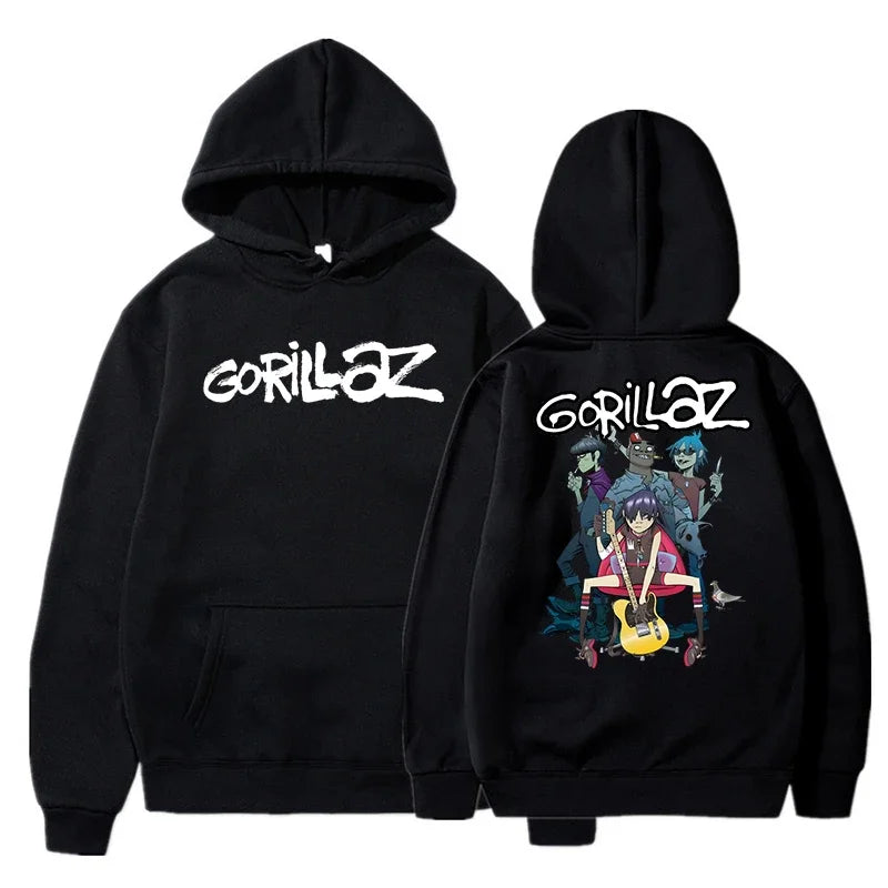 Gorillaz Graphic Hoodie with Relaxed Fit