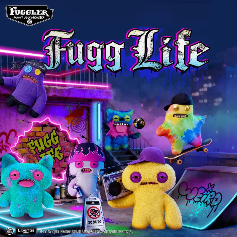 Original Fuggler Funny Ugly Teeth Monster Plush Toy Fugg Old Fogies Alley Cats Care Bears Powerpuff Girls Stuffed Plushies Dolls