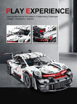 Creative DIY Racing Car Model Building Bricks Kit Advanced MOC Construction Toys for Adults Boys Girls Holiday Gift Idea