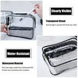 1/3pcs Transparent Zipper Makeup Bag Organizer Box Men Women Travel Clear Cosmetic Bag Waterproof Toiletry Wash Make Up Bags