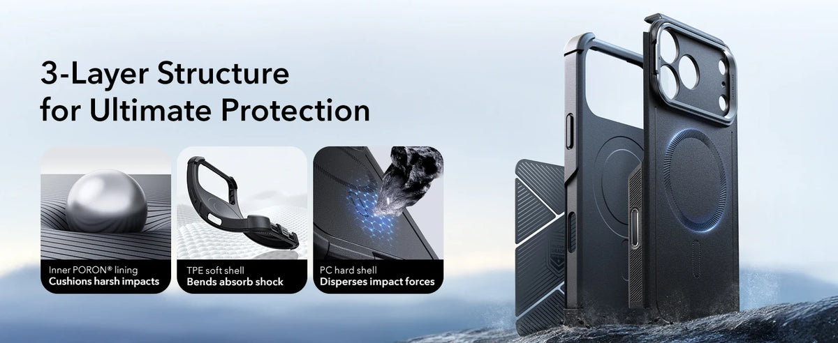 ESR Magnetic iPhone Case with Adjustable Stash Stand