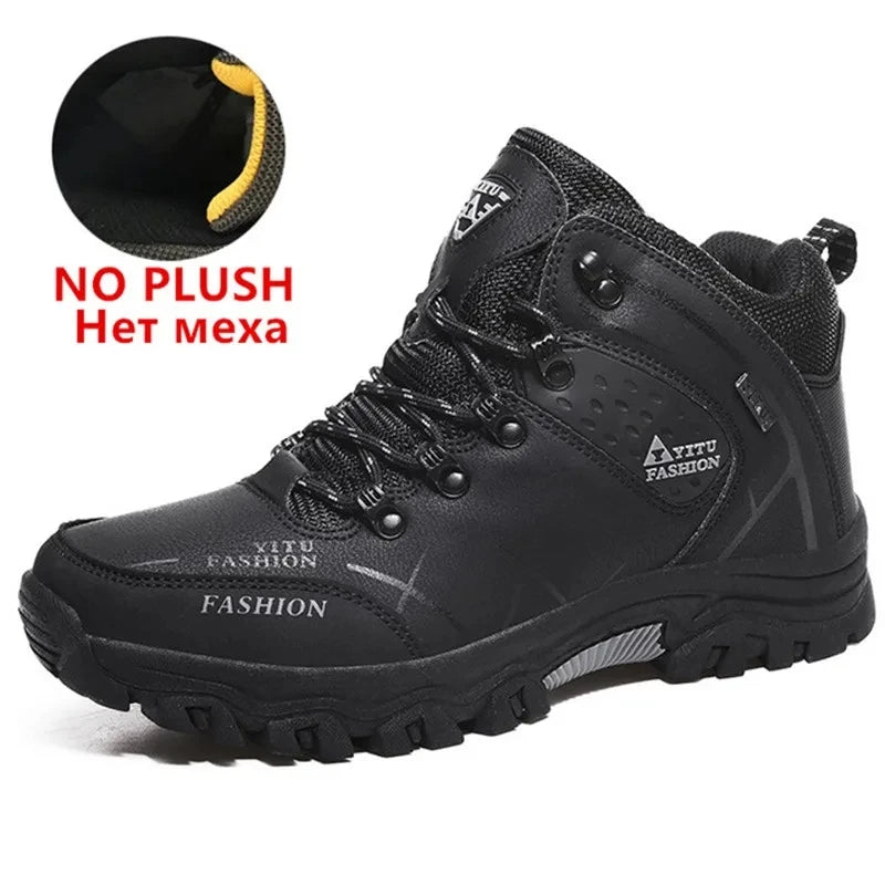 Waterproof Winter Leather Hiking Boots