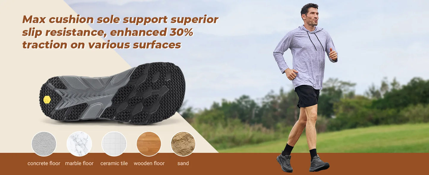 FitVille Wide Toe Box Running Shoes for Men | FlowCore V2