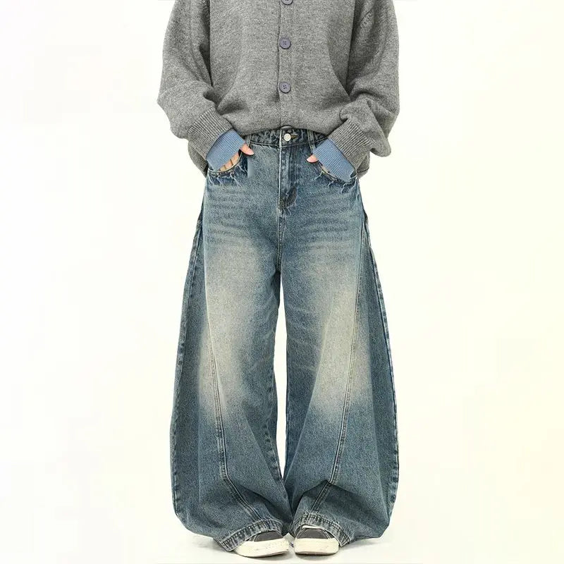 Men’s Wide Leg Jeans – Loose Fit Denim