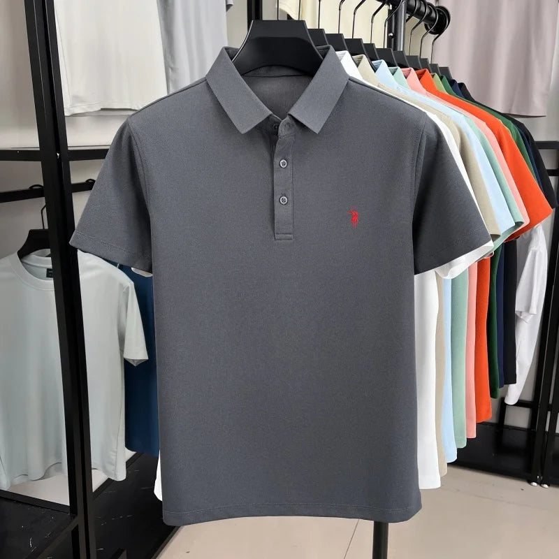 Pony Embroidered Men's Polo Shirt | Premium Summer Comfort