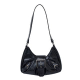 Y2K Retro Pleated Hobo Shoulder Bag for Women Hot Selling Maillard Style Underarm Bag Clutch Handbags for Travel Work Shopping