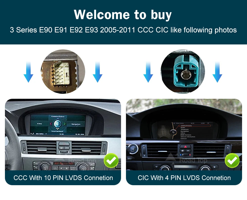 8.8'' Wireless CarPlay & Android Auto for BMW 3/5 Series – CCC & CIC Multimedia Screen