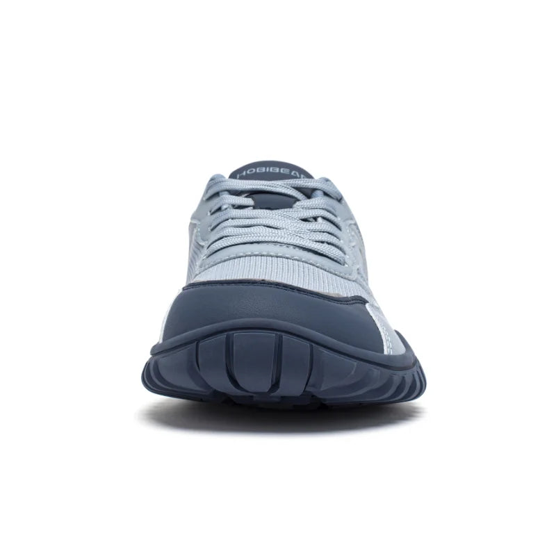 HOBIBEAR Unisex Wide Toe Sneakers Comfortable Walking Shoes Lace Up Outdoor Travel Breathable Running Sneakers