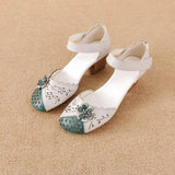Newest gladiator summer sandals women's big size 43 woman real leather sandals ladies patchwork strap Non-slip flats