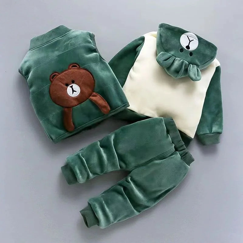 Children’s 3-Piece Padded Cartoon Outfit