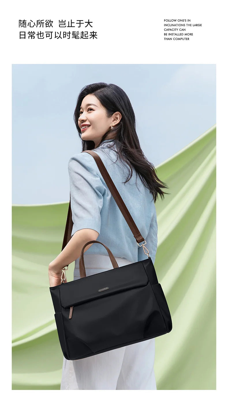 GOLF Women Business Handbag Briefcase Laptop Bag 15 Inch Waterproof Work Office Bag for Ladies Commuter Shoulder Bags Computer