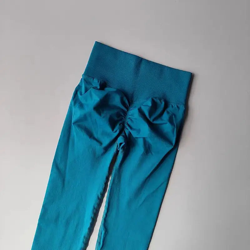 High-Waist Seamless Yoga Leggings – USA-Made Push-Up Fitness & Gym Tights