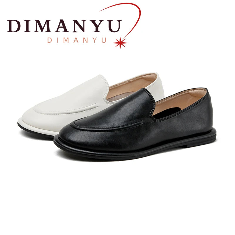 DIMANYU Women's Genuine Leather Loafers – Elegant Flats