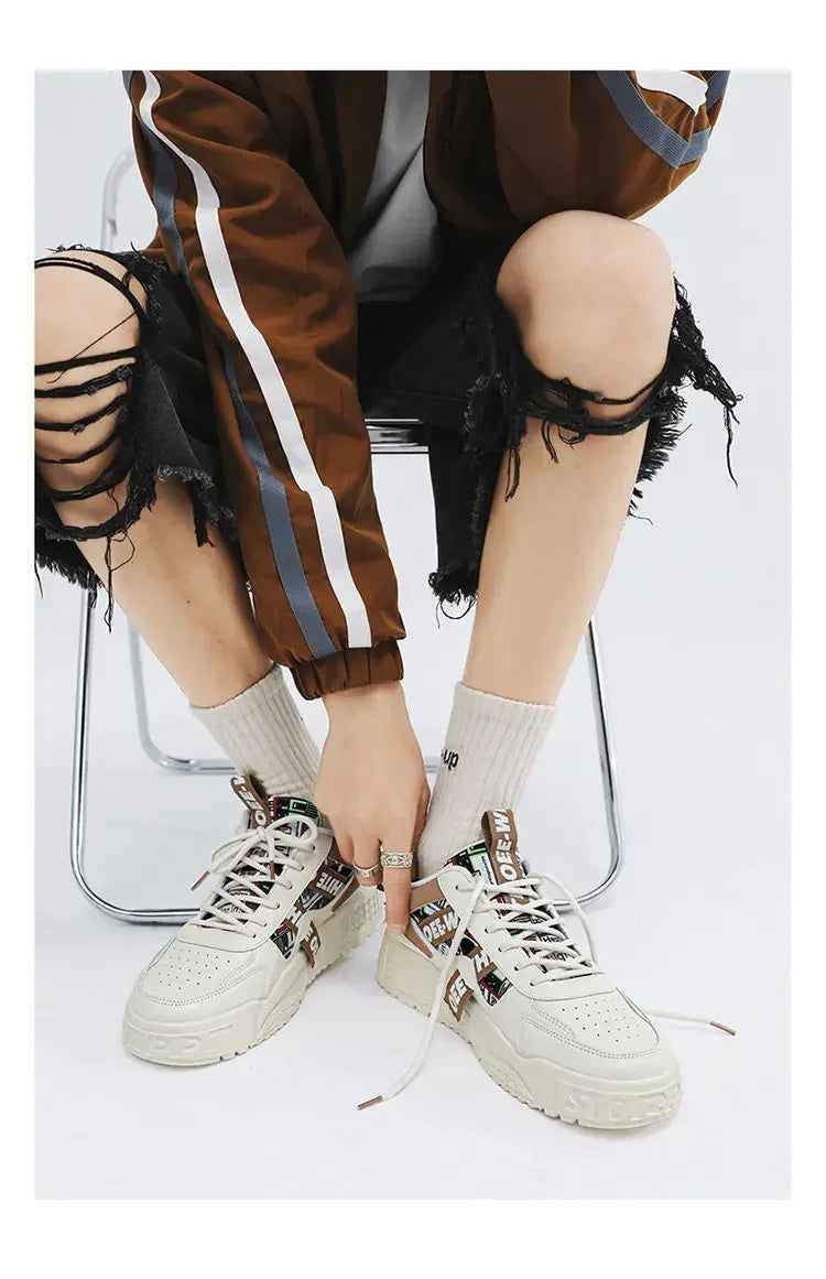 Men’s Premium Leather Skate & Sports Sneakers