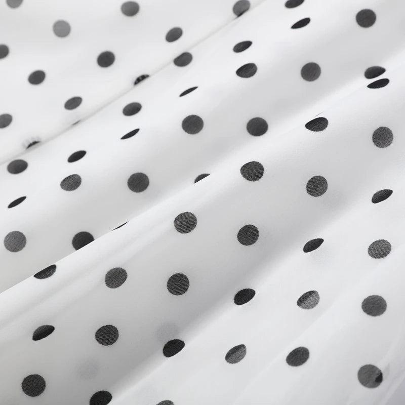 Women Polka Dot Print High Waist Maxi Skirt Elegant Ruched Mermaid Long Skirts 2026 Summer Casual Vacation Fashion  Outwear