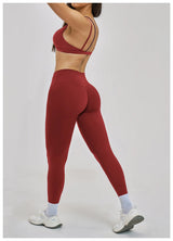 Yoga Sets 2PCS Women's Tracksuit Fitness Outfits Sportswear Workout Set Sports Bra High Waist Leggings Gym Clothing Sports Suits