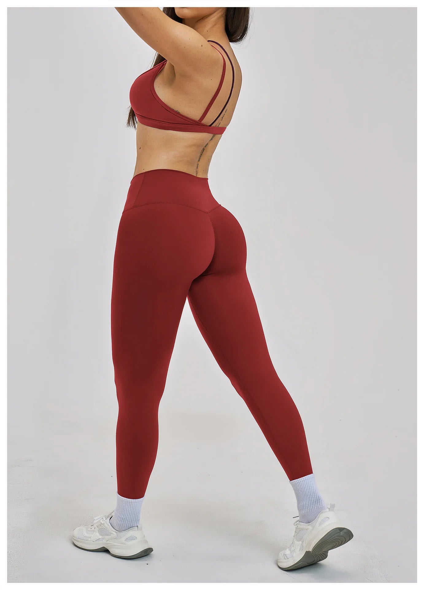 Yoga Sets 2PCS Women's Tracksuit Fitness Outfits Sportswear Workout Set Sports Bra High Waist Leggings Gym Clothing Sports Suits