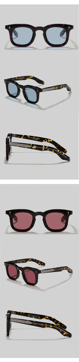 Handcrafted Acetate Round Sunglasses – UV400 Protection