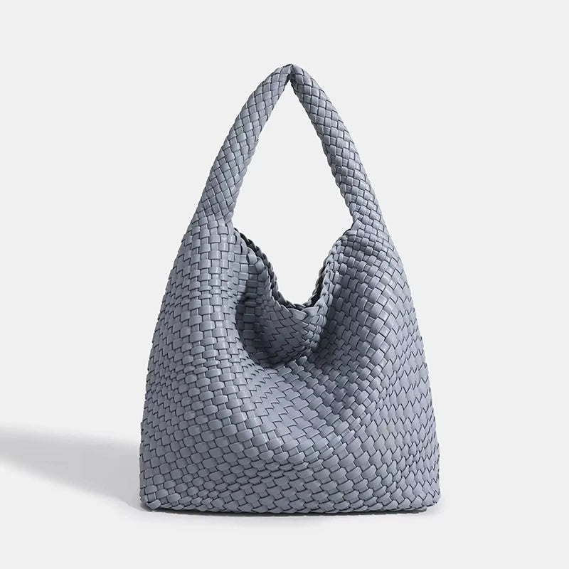 Shoulder bag Woven Bag for Women Europe and the United States popular PU leather soft fabric women underarm bag