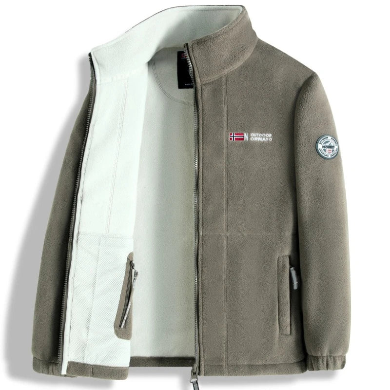 Norway Outdoors Polar Fleece Jacket Men Thicken Thermal Fleece Tactical Sport Coat Militar Softshell Hiking Outdoor Army Jackets