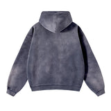 Men’s Oversized Tie-Dye Fleece Zip-Up Hoodie