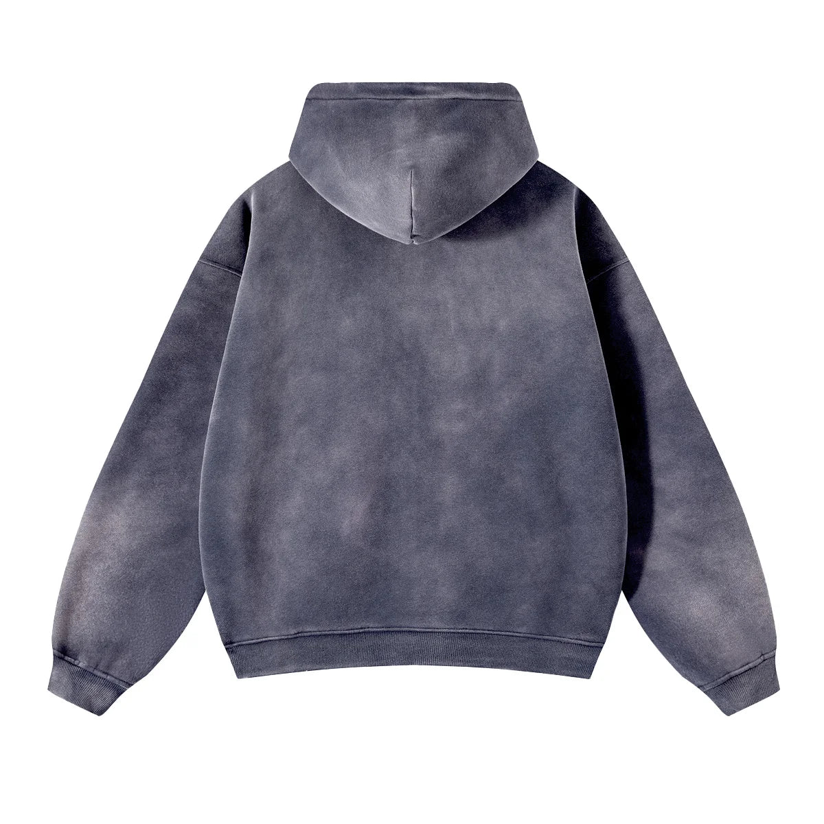 Men’s Oversized Tie-Dye Fleece Zip-Up Hoodie