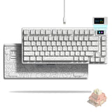 Womier S-K80 75% Keyboard with Color OLED Display Mechanical Gaming Keyboard Hot Swap Keyboard Gasket Mount RGB Custom Keyboard
