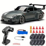 RC Drift Car 1:24 Remote Control Car for Adult 20KM/H 4WD High Speed RC Cars with LED Lights Extra Drifting Tires Vehicle Toy