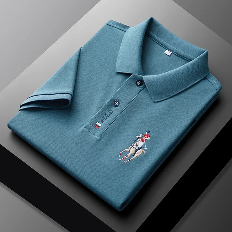Men's Embroidered Polo Shirt – Casual Summer Style