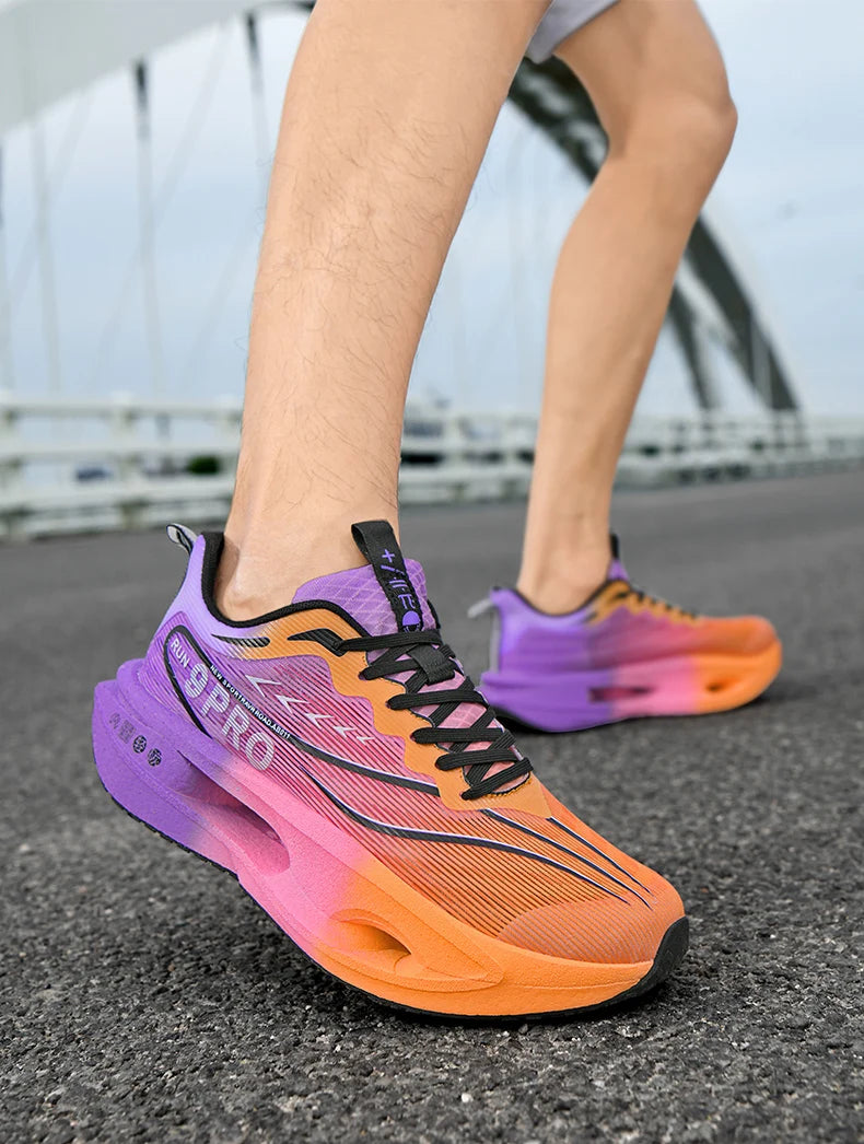 Carbon Board Marathon Running Shoes Men Comfortable Athletic Women's Sneakers Breathable Walking Basketball Sneakers Men