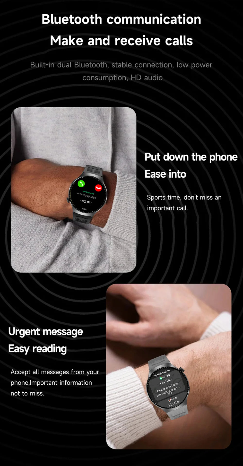 G.L Wear 2025 Men's Smartwatch | HD Health & Calling