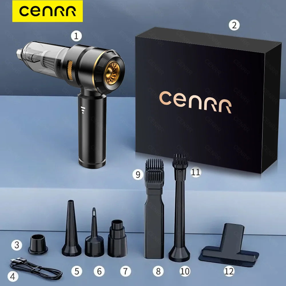 CENRR 998000PA Cordless Car Vacuum Cleaner – 3-Speed