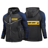 Men’s Racing-Inspired Zip-Up Hoodie