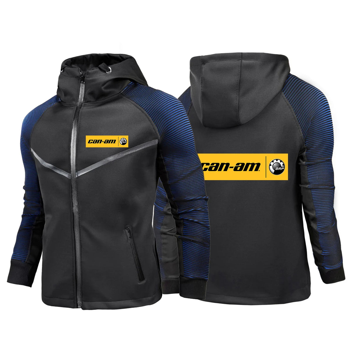 Men’s Racing-Inspired Zip-Up Hoodie