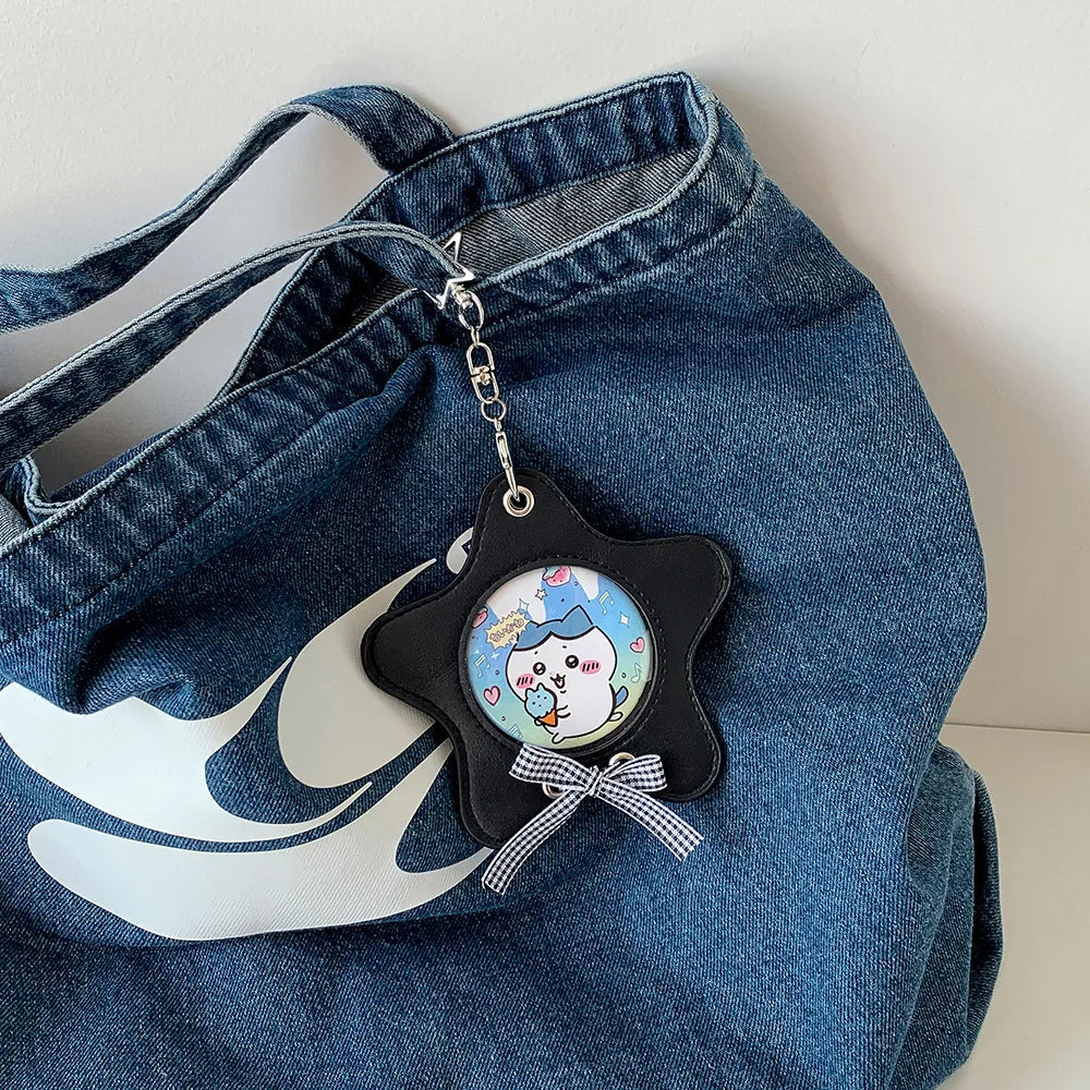 Y2K Korean Fashion Star Bag Pendant Cute Idol 3in Photo Storage Card Album Card Holder Women Decorative Accessories KeychainGift